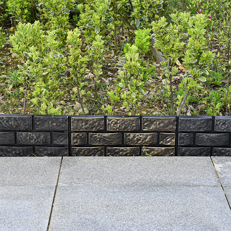 WL-008 Cerca de Jardín de Plástico con Apariencia de Piedra