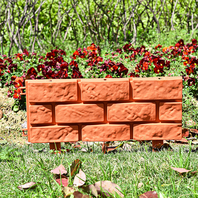 WL-008 Cerca de Jardín de Plástico con Apariencia de Piedra