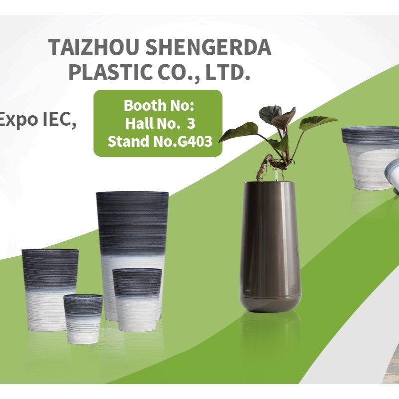 Taizhou Shengerda muestra macetas de jardín en Flowers Expo 2025