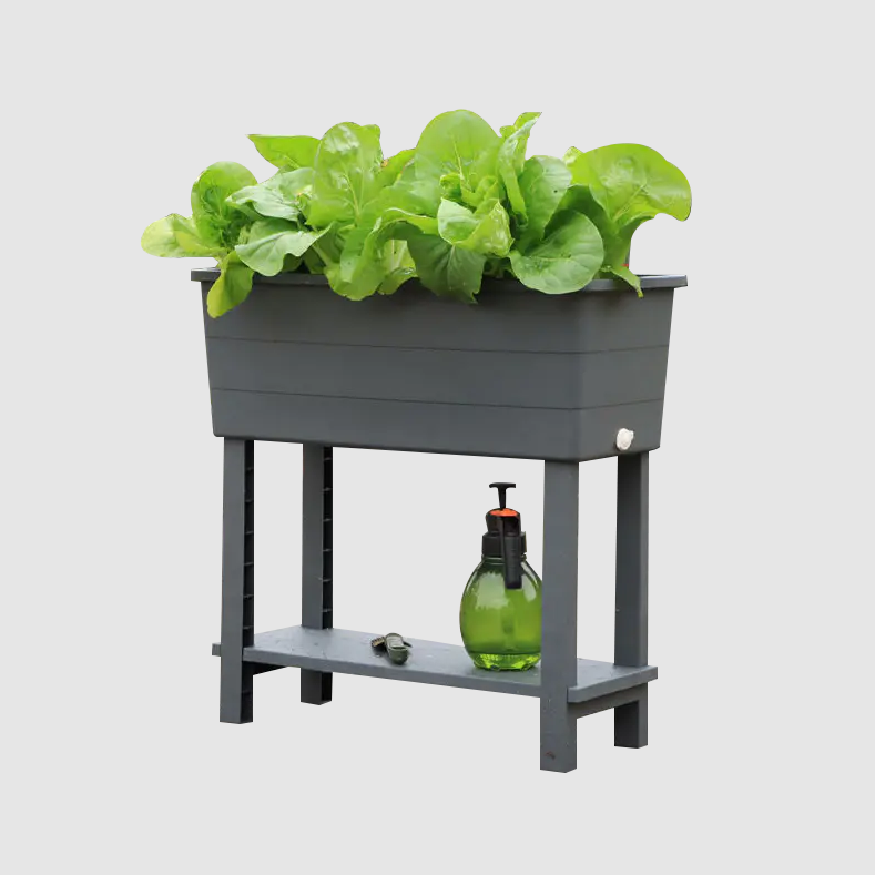 Una maceta elevada y transpirable para jardinería sin esfuerzo
