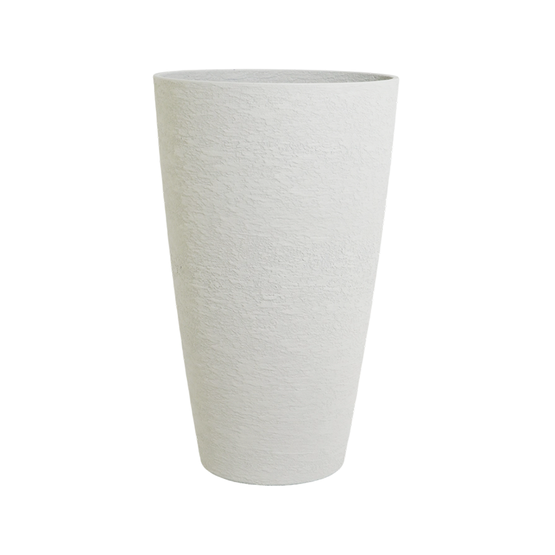 Maceta redonda sustancial similar al yeso