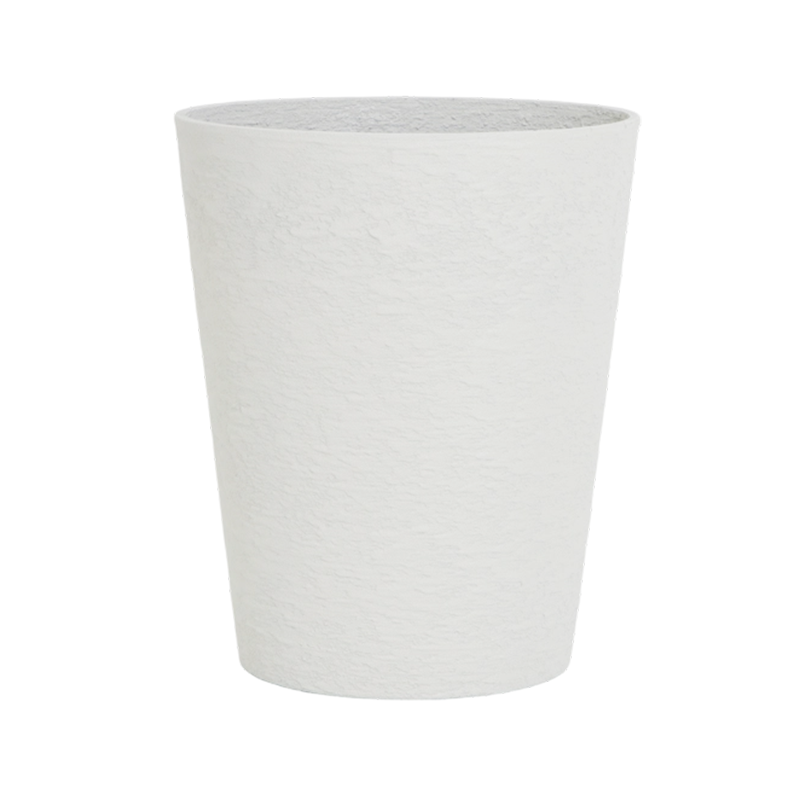 Maceta redonda sustancial similar al yeso