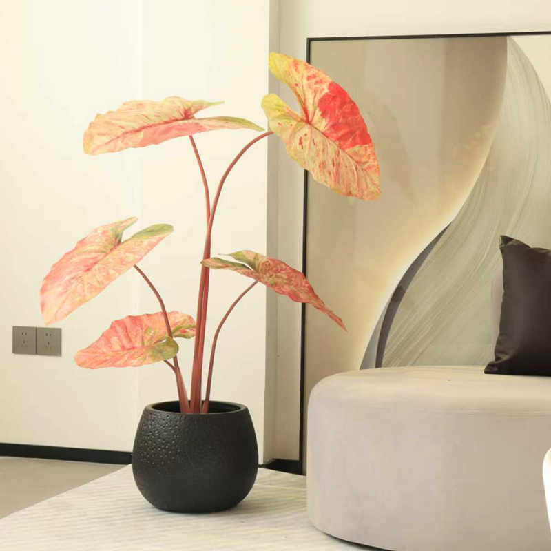 Maceta esférica de plástico para pie